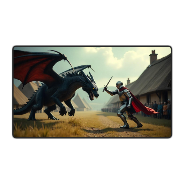 Knight and Dragon mouse pad